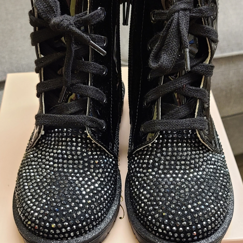 Girls Blumarine Baby Black Rhinestone  Comb
